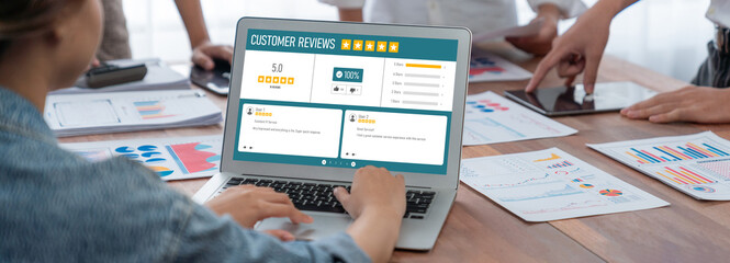 Customer experience and review analysis by brisk computer software for corporate business