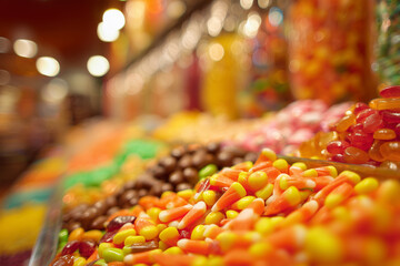 Halloween Candy in a Candy Shop