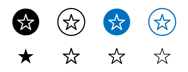 Star icons set. vector illustration