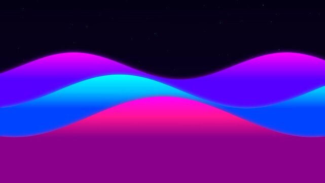 Cyberpunk neon skyline animation with glowing futuristic cityscape background  vibrant lights  and modern tech visuals.