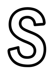 Naklejka premium A bold, uppercase letter 