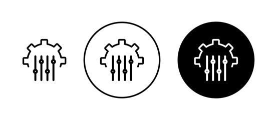 Mass customization icons set in black and blue colors on white background