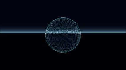 Digital earth scanning animation showcasing futuristic holographic globe  world data grids  and global technology visuals. - Powered by Adobe