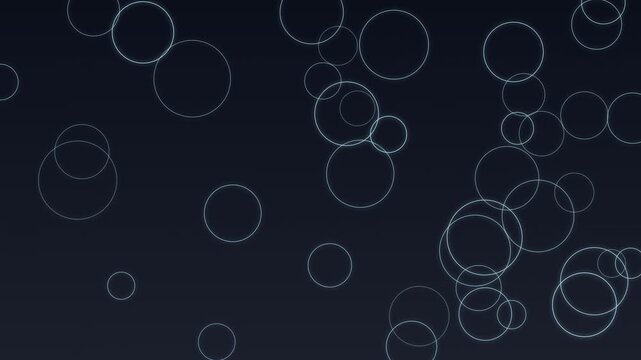 Futuristic floating technology rings background animation with glowing abstract circles and modern digital visuals.
