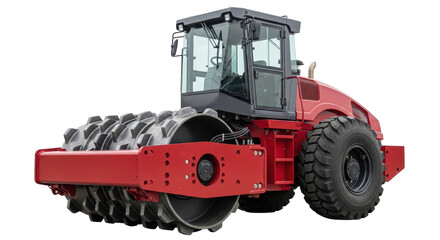 Isolated Soil Compactor is a heavy machine used for compacting soil, asphalt, or other materials