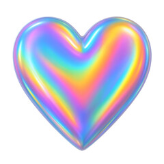 Iridescent Heart Shape Texture