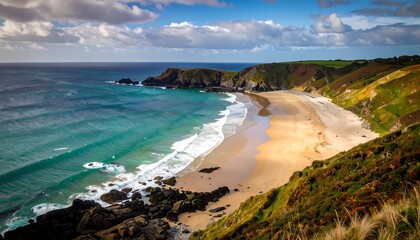 Obraz premium Coastal beach scenery