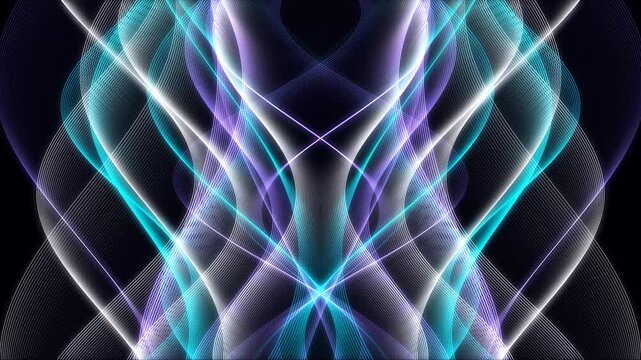 Smooth futuristic wave curve animation with glowing elegant lines and abstract modern movement visuals.
