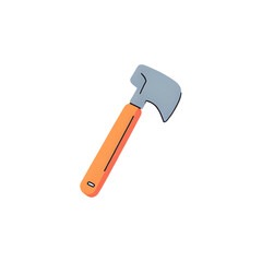Camping Hatchet: Icon Illustration of a Small Axe for Outdoor Adventures & Survival