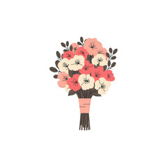 Elegant Floral Bouquet: Pink and White Flower Arrangement