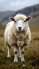 Obraz premium sheep in a pasture