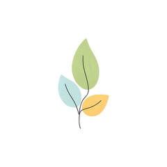 Vibrant Autumn Leaves: A Botanical Illustration for Design Projects