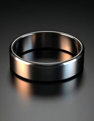 Sleek, simple band ring