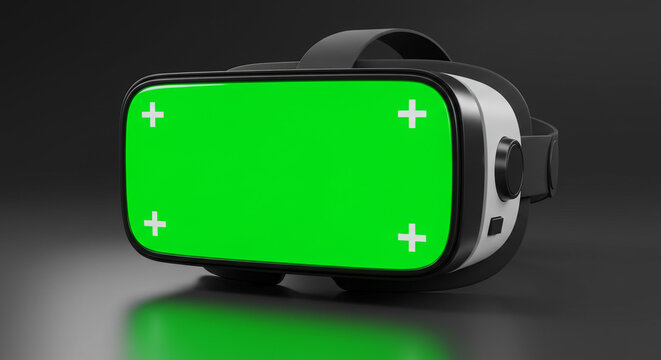 Immersive virtual reality headset with green screen offers endless creative possibilities for digital experiences