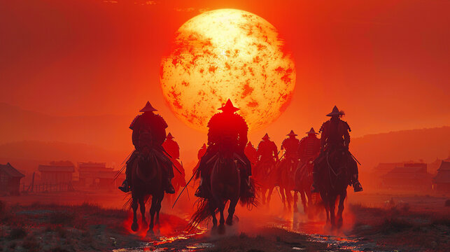 , camello, desierta, silueta, atardecer, cow-boy, navida