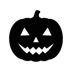 Vector art of a halloween pumpkin jack o lantern for holiday celebration and october fall season