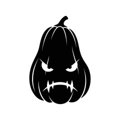 Vector art of halloween pumpkin jack o lantern carving for holiday autumn fall season celebration