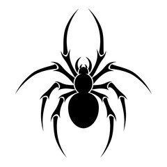 Spooky Web Creatures Silhouette Vector Illustration