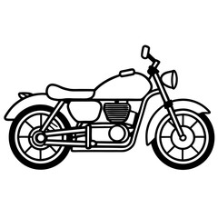 Fototapeta premium vector illustration of a motorcycle