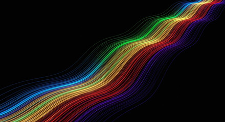 An endless river of vibrant, luminous streaks flows diagonally upwards.