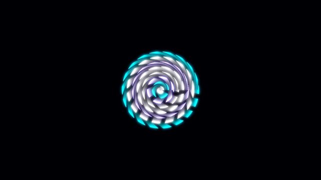 Glowing neon dashed circles animation with vibrant futuristic style  bright loops  and modern digital visuals.