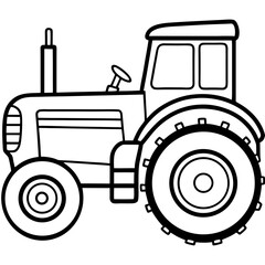 tractor isolated on white background