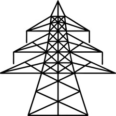 vector illustration of a tower