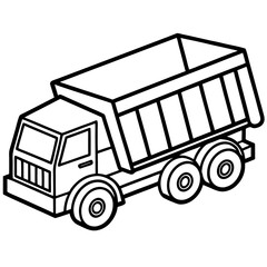 truck isolated on white