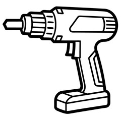 electric drill vector illustration