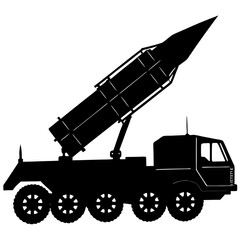 vector illustration of a tank