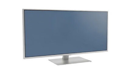 Isolated Modern Monitor for Home or Office use, Computer display screen, with a metal frame