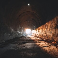Naklejka premium tunnel in the night