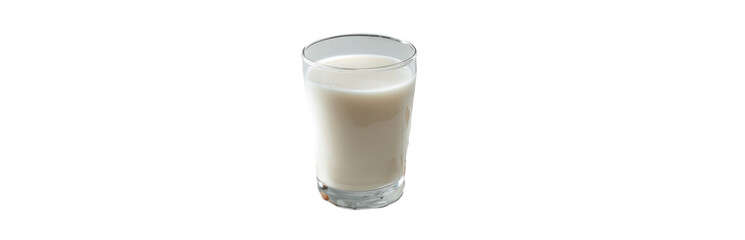 A glass of milk