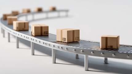 Efficient package handling process warehouse image industrial environment close-up logistics optimization