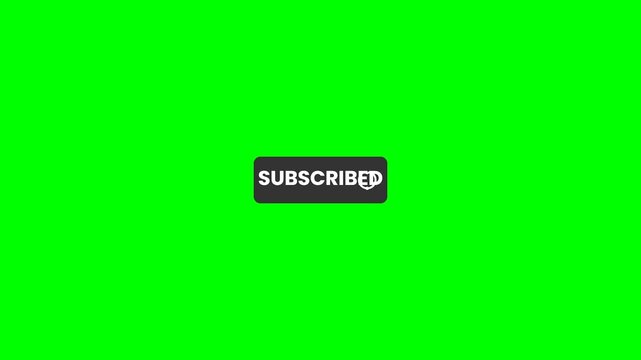 Simple animated subscribe button icon highlighting interaction  social media  and online video network visuals.