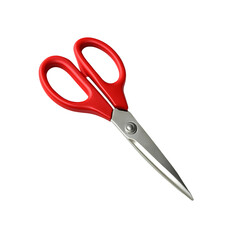 Stainless Steel Scissors With Red Handle Transparent PNG
