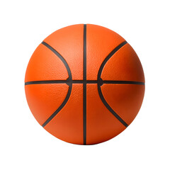 Obraz premium Realistic Orange Basketball Transparent PNG Isolated Object