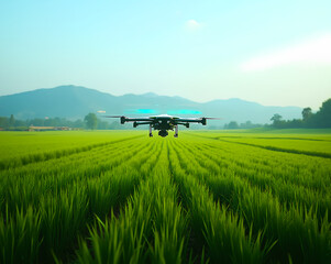 Rice field drone management system
