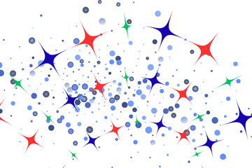 Abstract colorful watercolor background isolated on transparent background for design