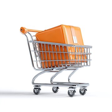 shopping cart isolated