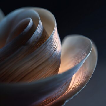 close up of a spiral shell