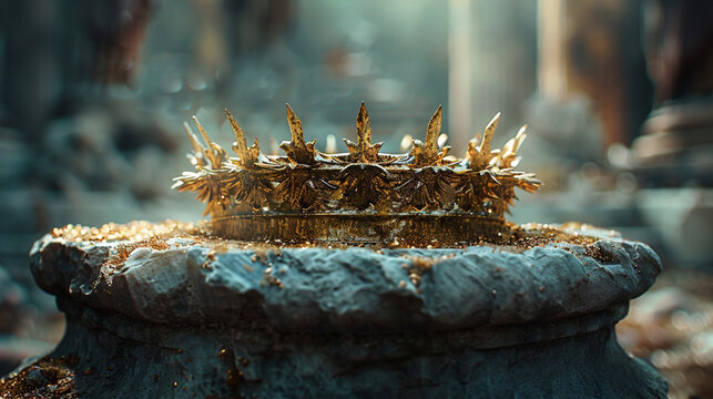 Spring Forest Landscape with Moss, Trees, Flowers, and Green Nature