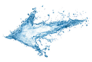 Abstract water splash in arrow shape