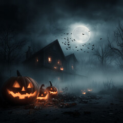 Halloween celebration, ghosts, Halloween greeting cards, pumpkin, candy, carriage, witch, cute vampire, skeleton, cute skeleton, skeleton for Halloween, ghost with smartphone and laptop