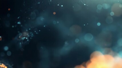 Golden dna helix rotating in a dark abstract space - Powered by Adobe