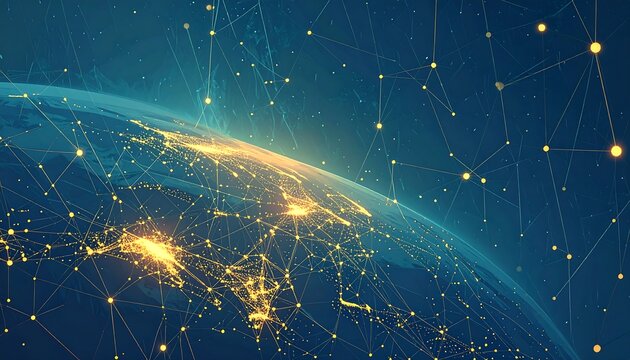 Global network connecting Earth's cities