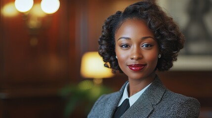 Confident young Black businesswoman portrait