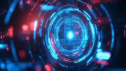 Futuristic cryptocurrency mining processing data in virtual reality - Powered by Adobe