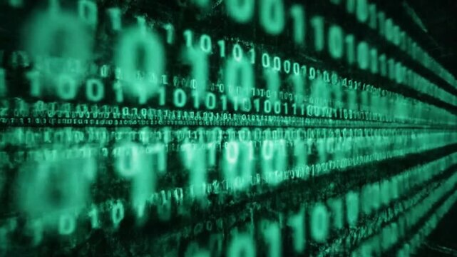 Digital Data Flow A Visual Exploration of Binary Code in Motion
