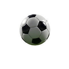 Fototapeta premium Single vector black Traditional Soccer Ball on Transparent Background, object, play, leather